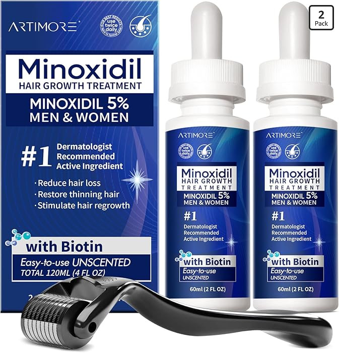 Advanced 5% Minoxidil for Women Hair Growth Serum, Minoxidil for Men Extra Strength, Minoxidil Li... | Amazon (US)