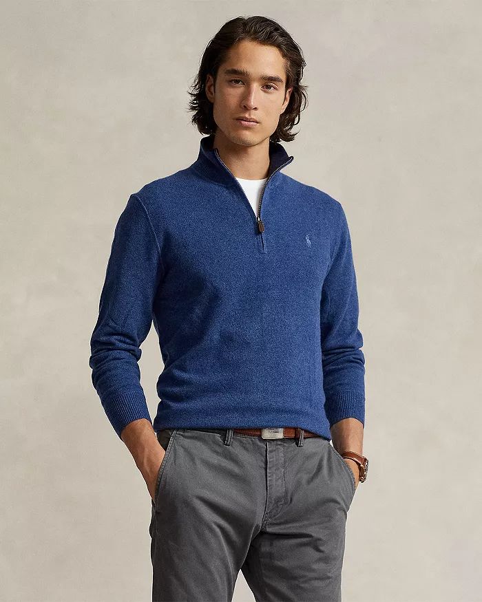 Cashmere Regular Fit Quarter Zip Mock Neck Sweater - 100% Exclusive | Bloomingdale's (US)