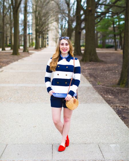 These random warm days have me pining away for spring, because I love nothing more than shorts and blazer preppy classic

#LTKSeasonal #LTKunder100 #LTKstyletip