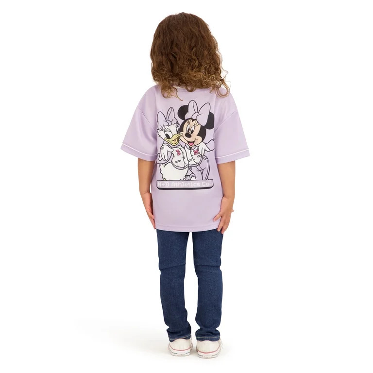 Minnie & Daisy Toddler Girl Short Sleeve Jersey, Sizes 12 Months-5T | Walmart (US)