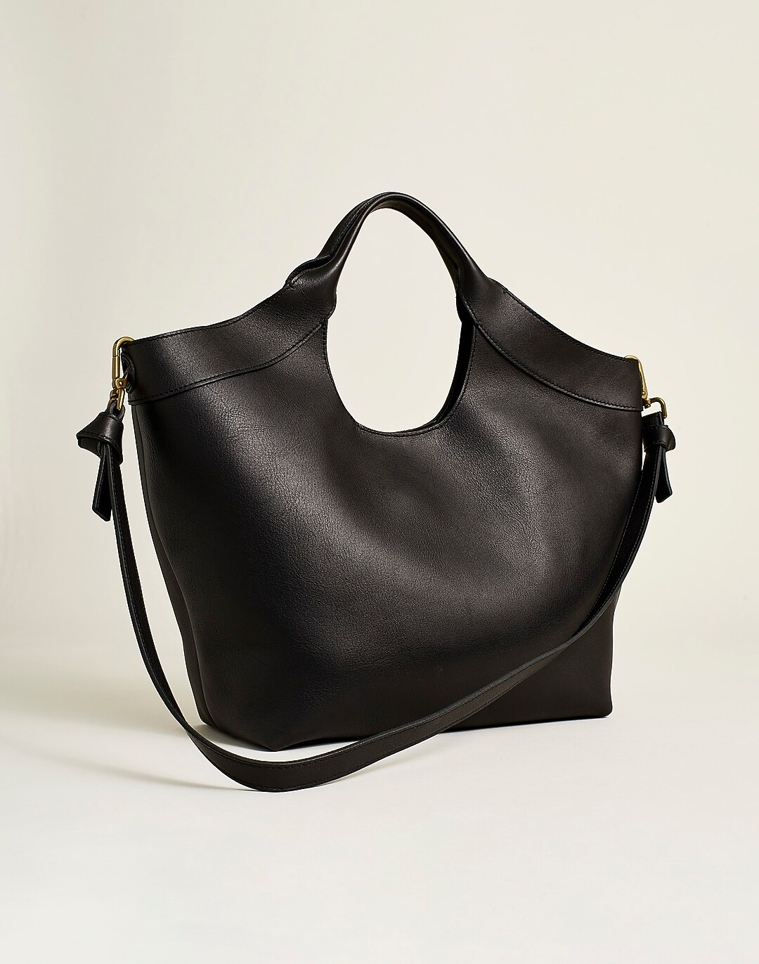 The Sydney Cutout Tote in Leather | Madewell
