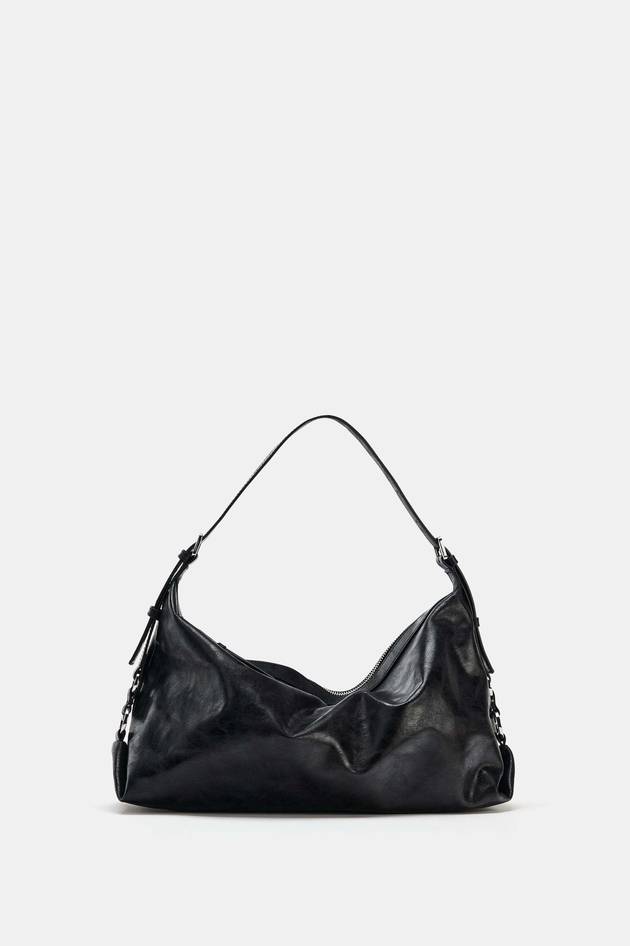 METALLIC BUCKLE SHOULDER BAG | Zara UK