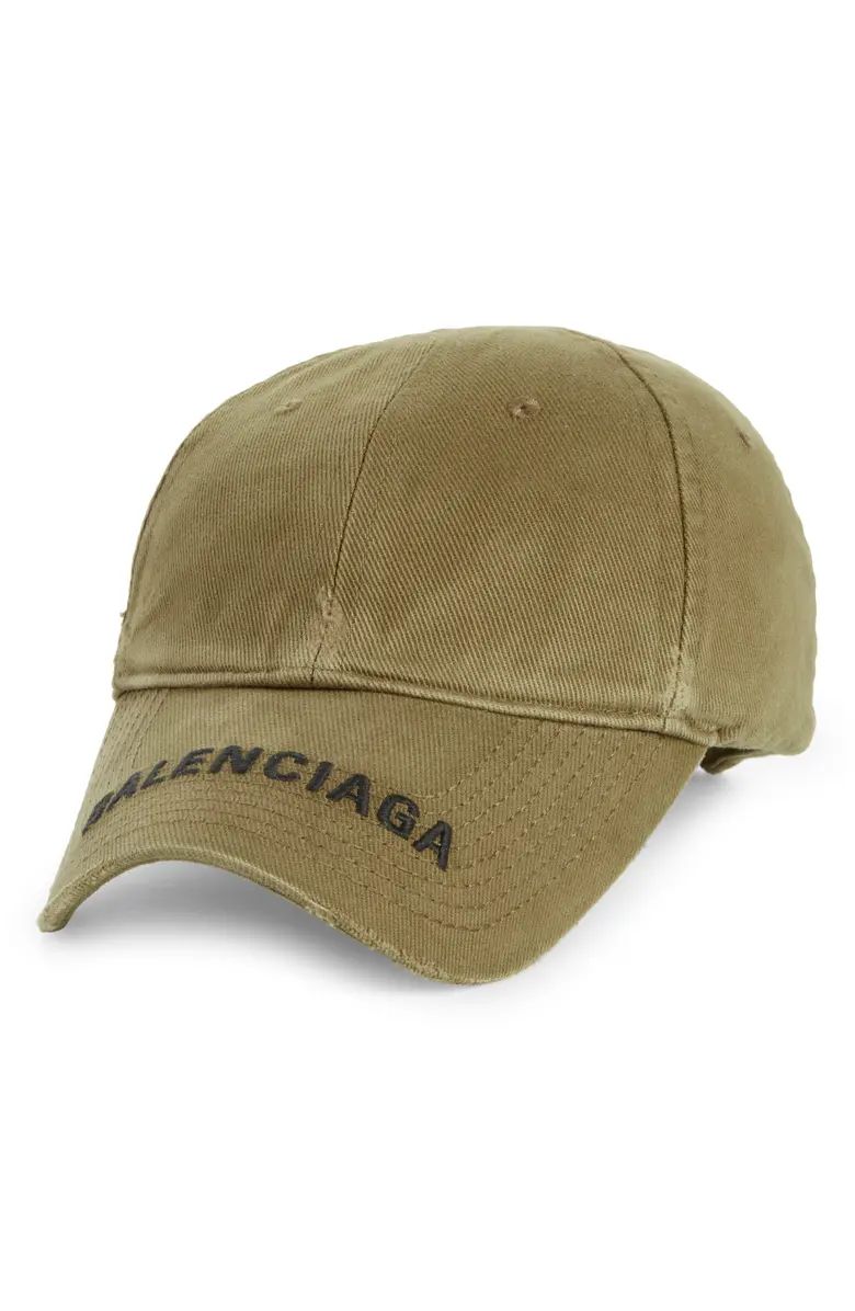 Balenciaga Distressed Logo Baseball Cap | Nordstrom | Nordstrom