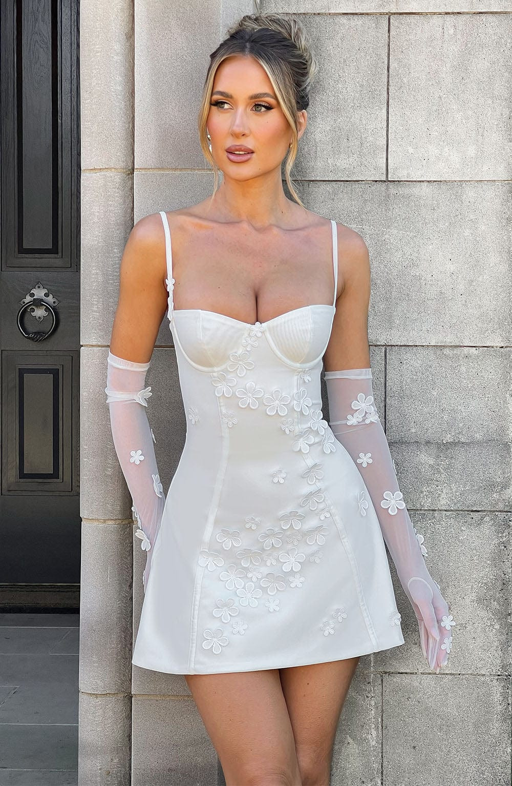 Dalary Mini Dress - Ivory | Babyboo (global)