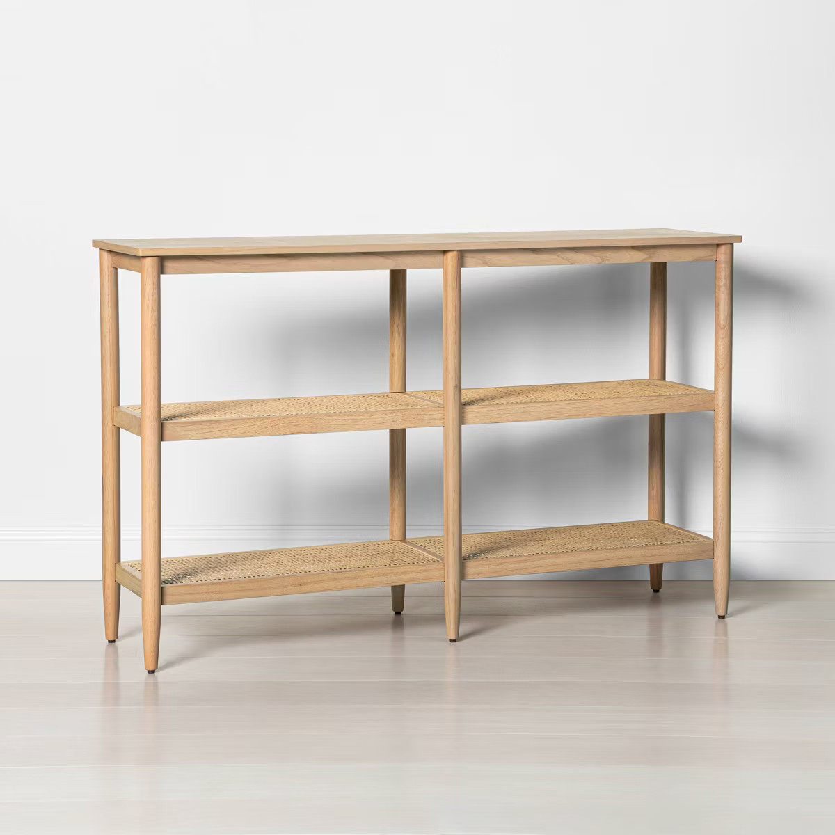 Wood & Cane 3-Shelf Console Bookcase - Hearth & Hand™ with Magnolia | Target
