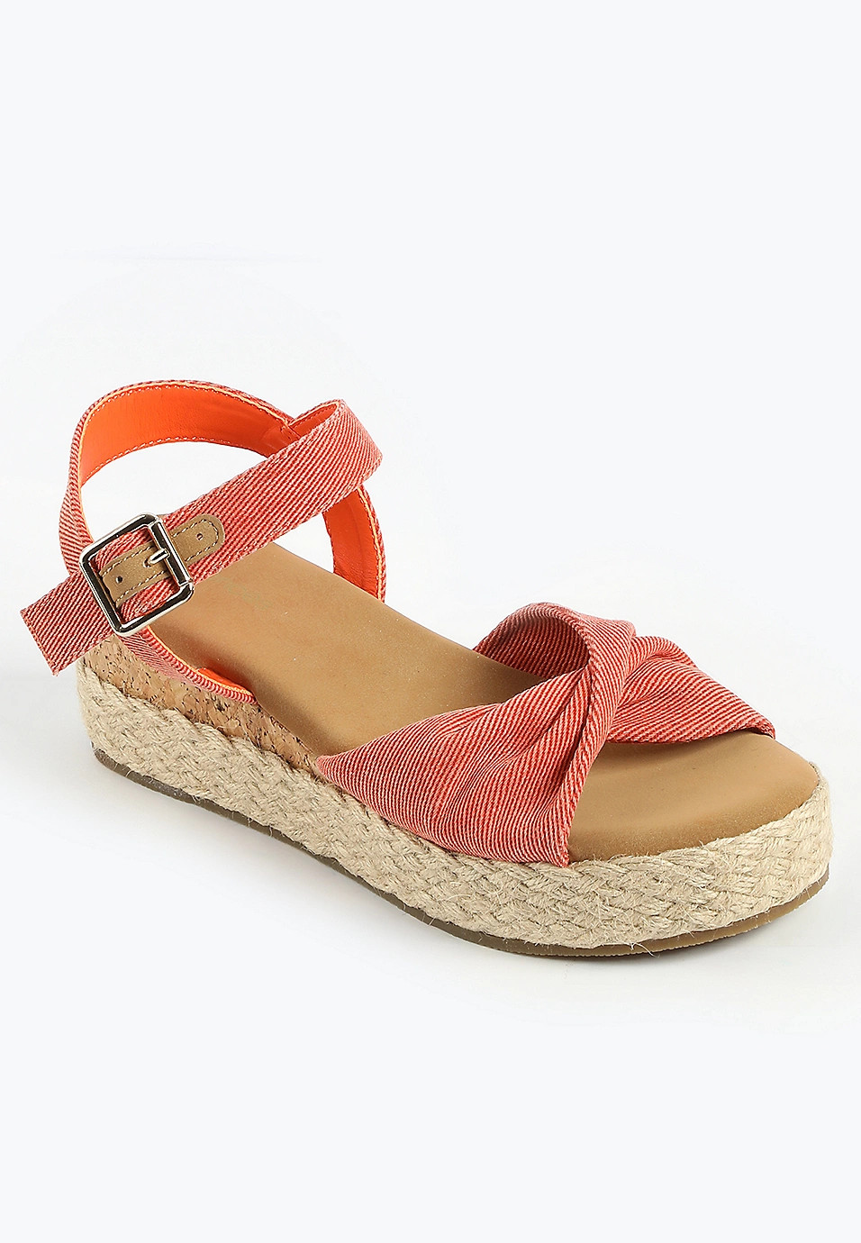 SuperCush Canvas Twist Band Wedge Sandal | Maurices
