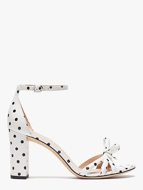 Kate Spade Flamenco Sandals, Optic White/Black - 6.5 | Kate Spade (US)