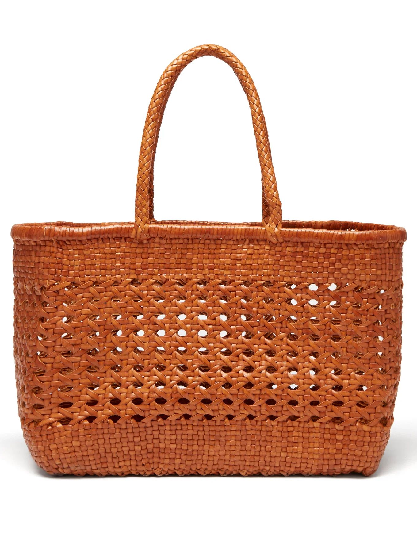 Cannage large woven-leather tote bag | Dragon Diffusion | Matches (UK)