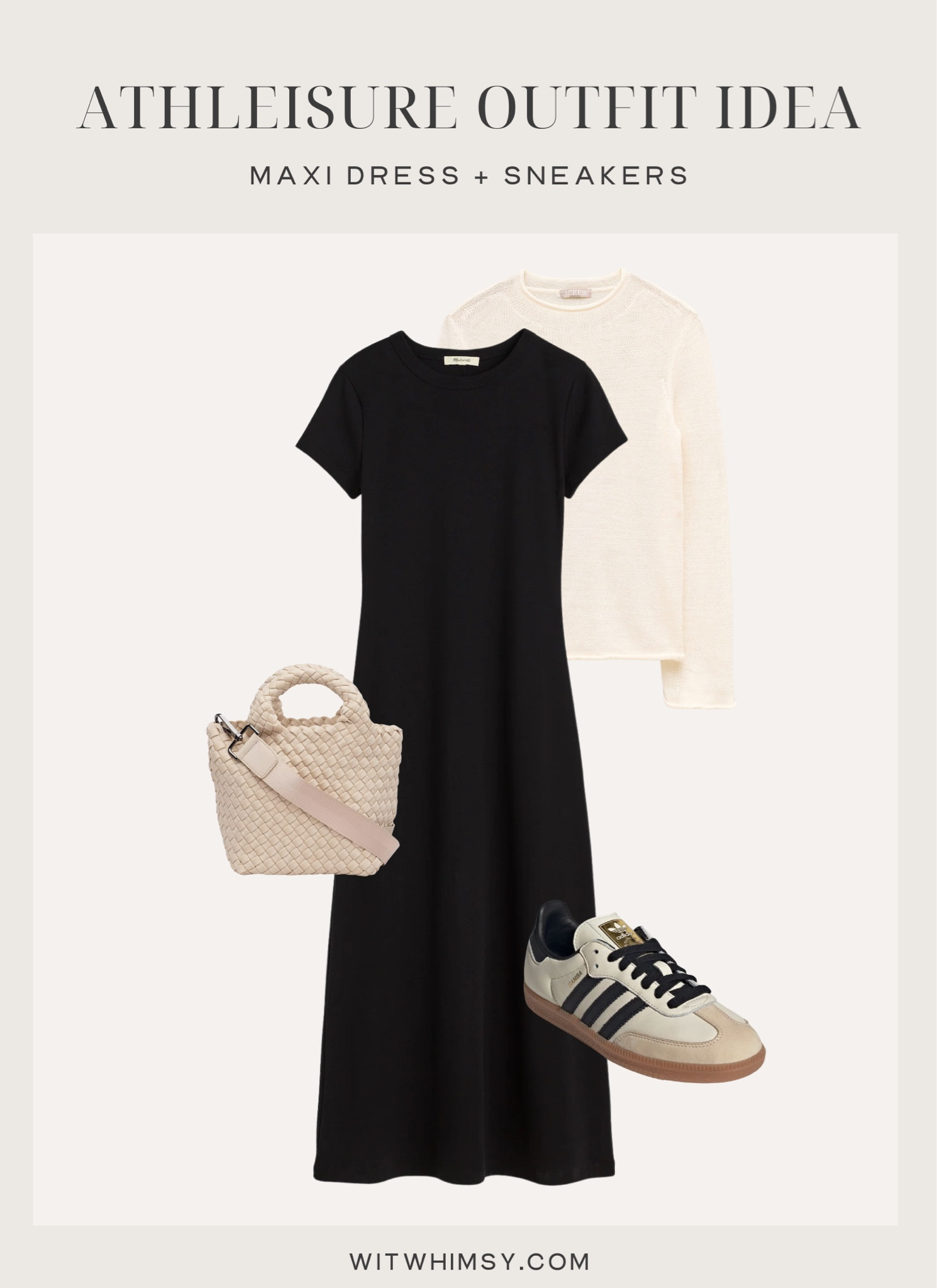 Athleisure outfit idea with sambas 