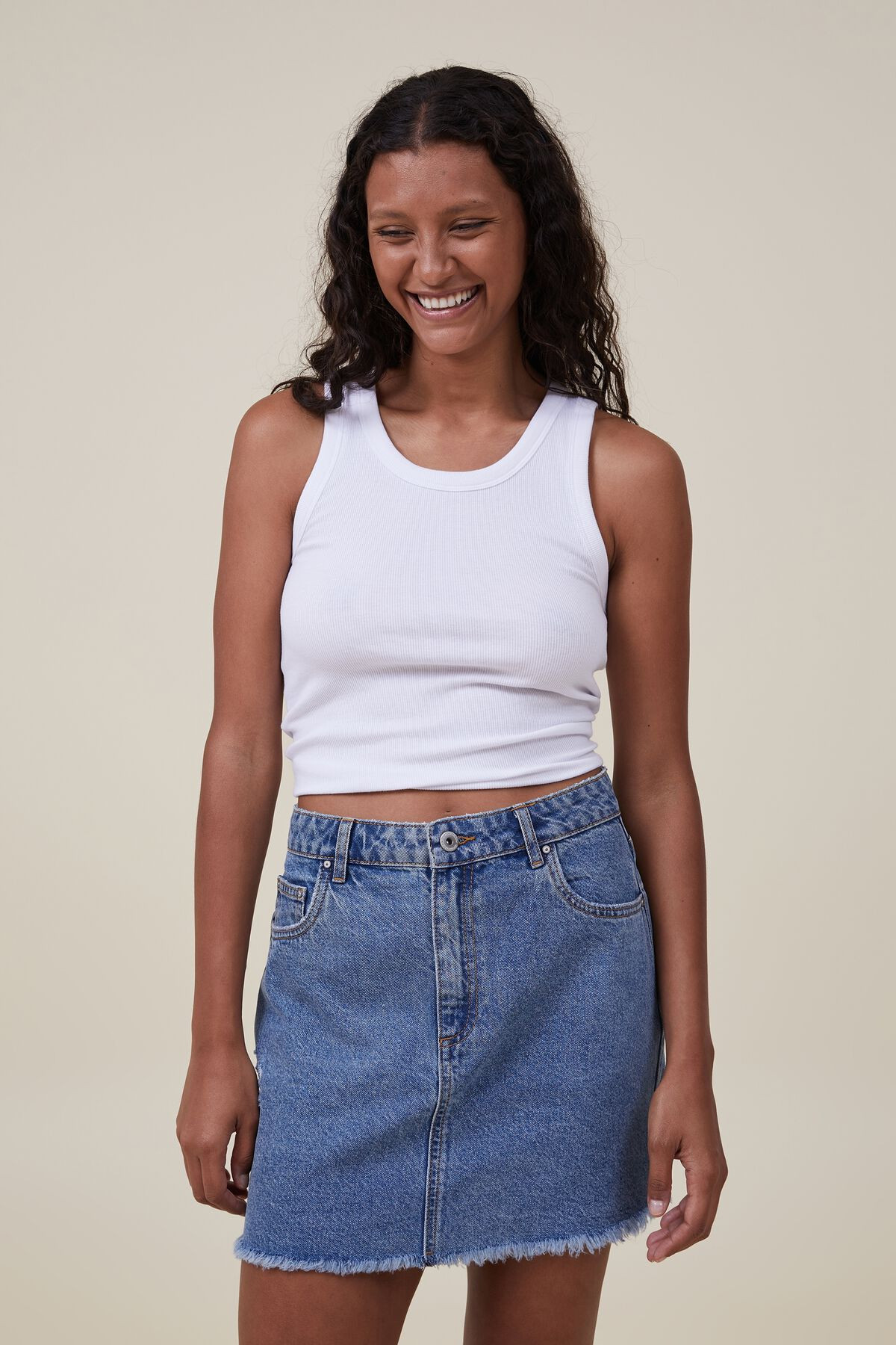 Everyday Denim Mini Skirt | Cotton On (US)