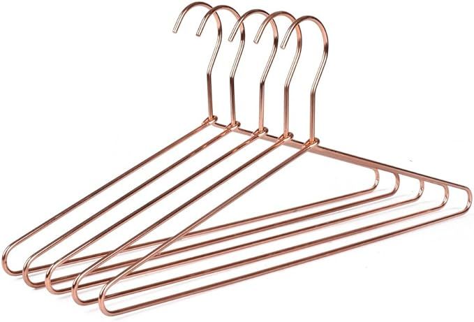 10 Sturdy Cooper Rose-Gold Metal Coat Hangers Heavy Duty Suit Hangers (10) | Amazon (CA)