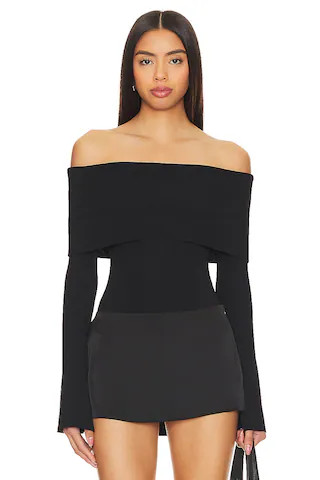 NIA Palmer Sweater in Black from Revolve.com | Revolve Clothing (Global)