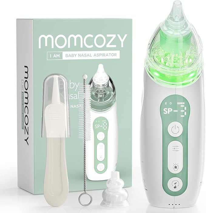 Momcozy Baby Nasal Aspirator, 3 Suction Levels Electric Nasal Aspirator for Baby, Portable Baby N... | Amazon (US)