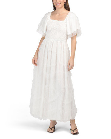Puff Sleeve Maxi Dress for Women | Polyester | Marshalls