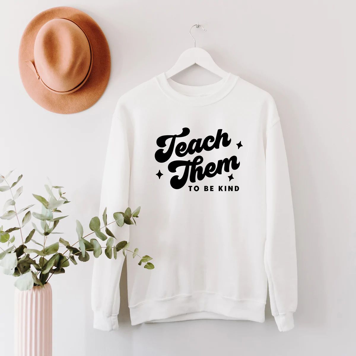 Teach Them To Be Kind Retro | Graphic Sweatshirt | Simply Sage Market