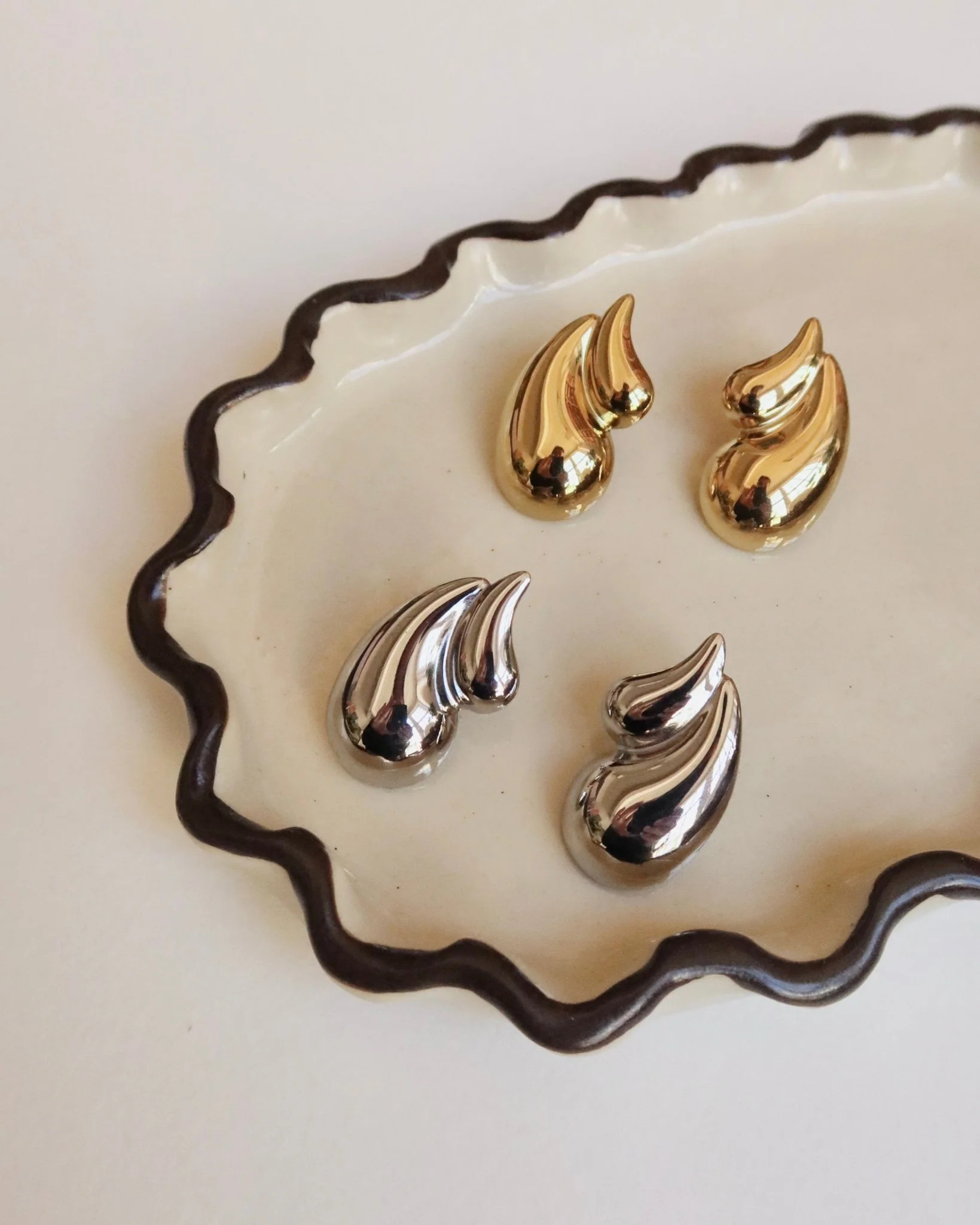 SERENA DOUBLE TEARDROP STATEMENT EARRINGS - Shop Cupcakes and Cashmere | Cupcakes and Cashmere LLC