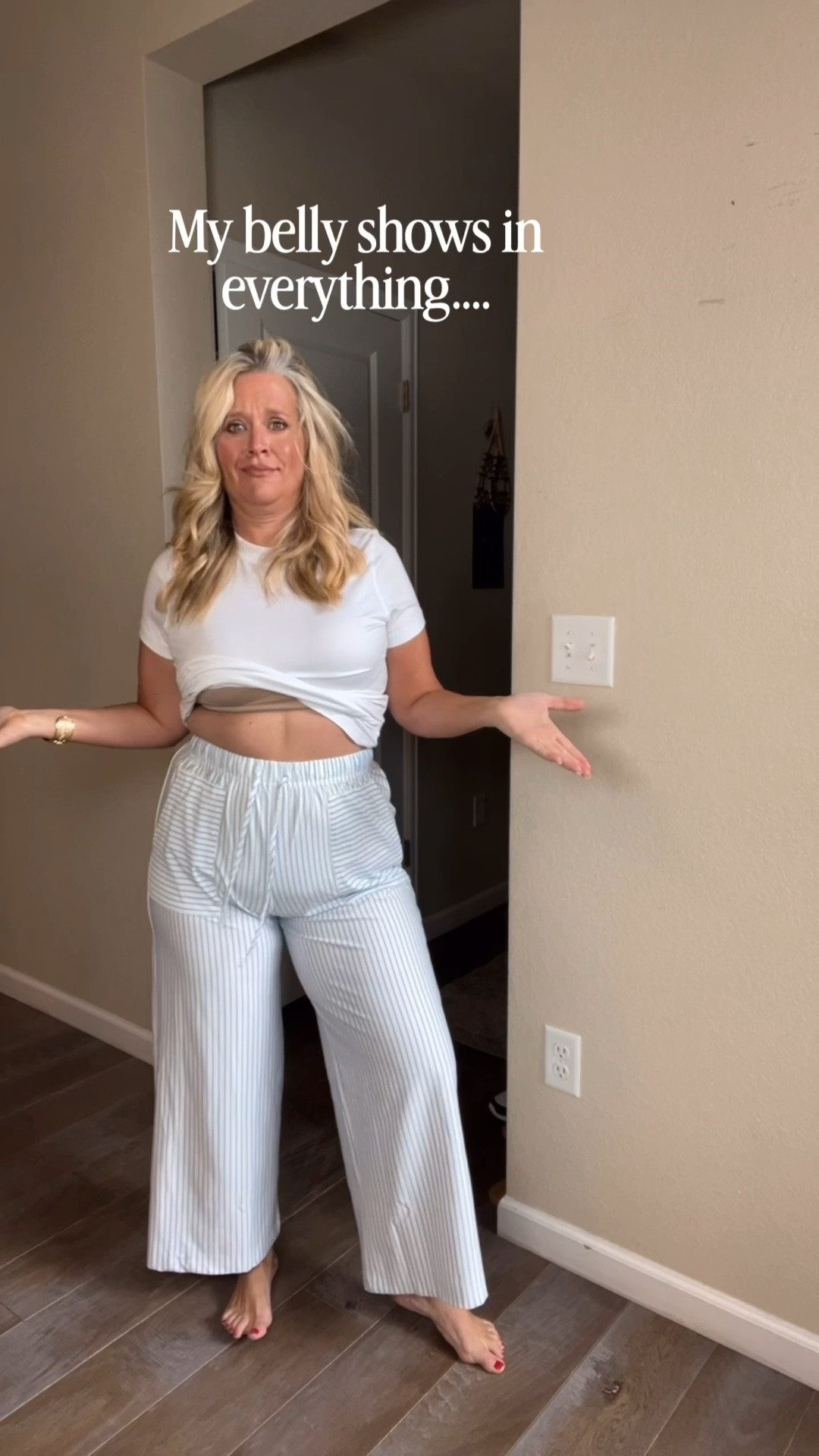 ✨Tap the bell, save and ❤️ start here over 40 fashion, midlife style, midsize fashion and luxury looks for less.  

⬇️Sizing information:
1. Skirt medium (size down if in between sizes.) 
2. Rugby too medium (size down if in between sizes.) 
3. Jean 31 tts (size down if in between sizes.)
4. Dress large (size down if in between sizes.) 
5. Dress large (size down if in between sizes.)

Nothing fits right anymore… and I think a lot of us have been there.

Our bodies changed, our clothes started fitting differently, and somewhere along the way we started reaching for the same few “safe” outfits.

And little by little, we stopped feeling like ourselves.

So maybe the answer isn’t changing our bodies.

Maybe it’s changing the way we dress them.

Outfit Physics™: better structure, better drape, less cling, clothes that work with us instead of against us.

We’re not trying to dress the bodies we used to have.

We’re learning how to dress the women we are now. 💗

👑 Helping you look good, feel good.-Lindsey Denver   Check back daily for belly-friendly style, confidence, and Outfit Physics™.

#LTKOver40 #LTKMidsize #LTKPlusSize