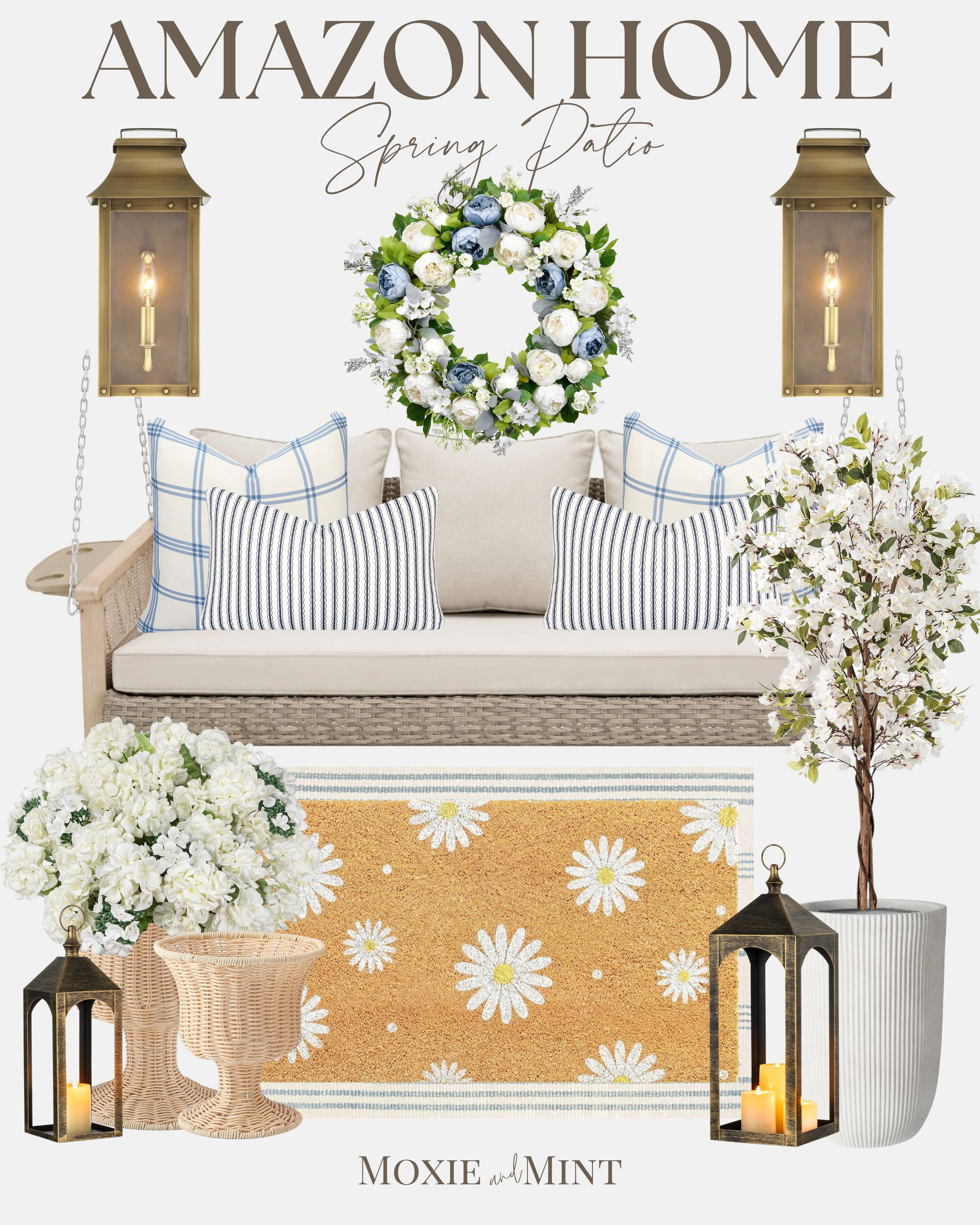 Spring Front Porch Decor from Amazon!
Amazon Home / Amazon Spring / Floral Front Door Wreaths / Faux Greenery Garlands / Potted Spring Flowers / Oversized Planters / Woven Door Mats / Welcome Mats with Spring Quotes / Outdoor Lanterns with LED Candles / Neutral Porch Rugs / Wooden Welcome Signs / Wicker Porch Chairs / Outdoor Accent Pillows / Decorative Watering Cans / Spring Topiaries / Hanging Baskets / Garden Stools / Rustic Wooden Crates / Faux Lemon or Olive Trees / String Lights for Porch / Seasonal Porch Signs / Neutral Throw Blankets / Metal Plant Stands / Spring-Themed Door Hangers / Light Wood Accent Tables / Weatherproof Floral Arrangements 

 #LTKSeasonal #LTKHome