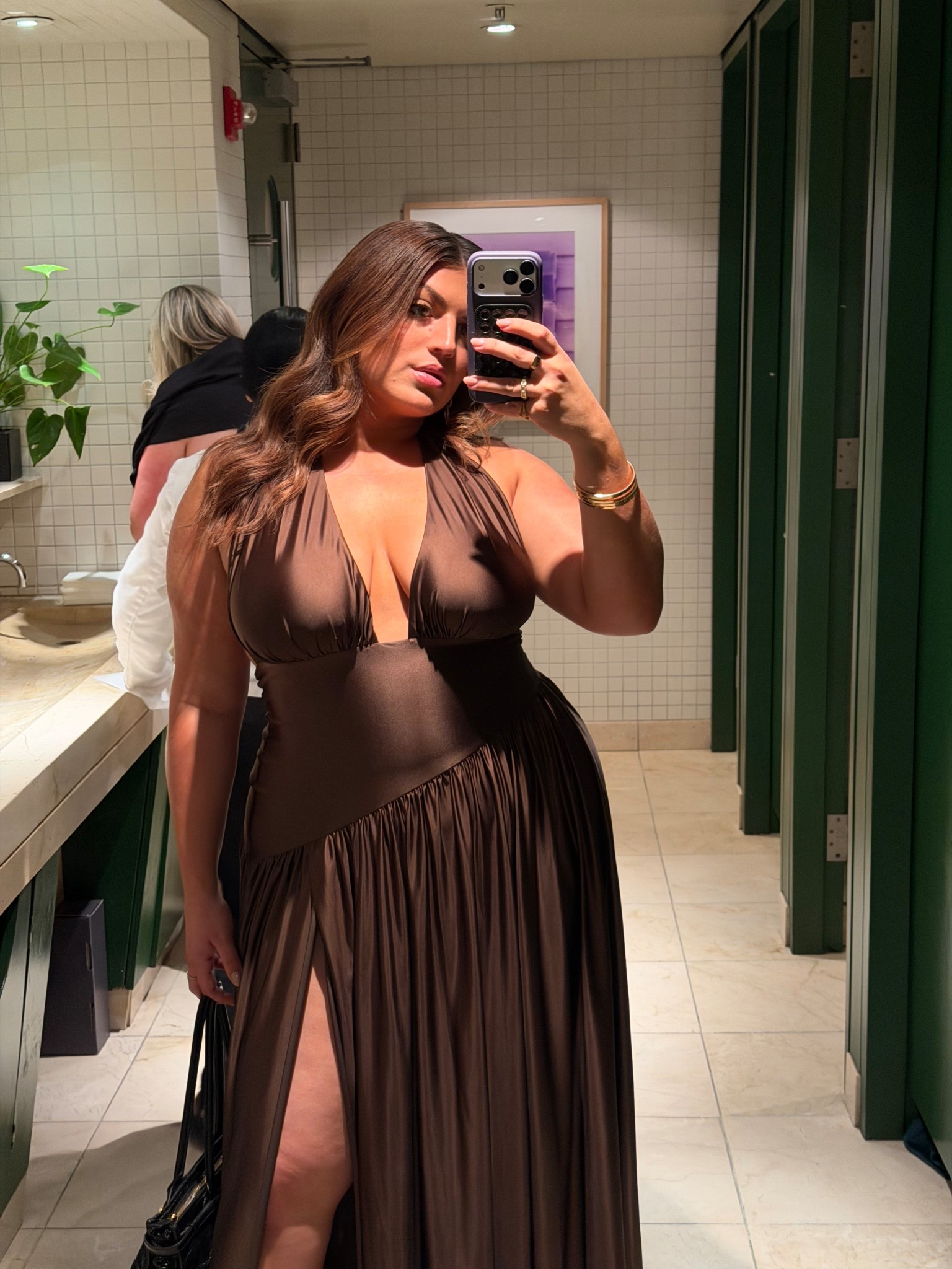 best dress i’ve ever worn🥹✨🤎 i got sooo many compliments!!!! it fit like a glove and snatches you in! it’s so seamless too and gives your chest support with the halter top! i didn’t even wear a bra, just sticky’s that i’ll link below too! 

wearing xl in the dress and fits true to size.

#LTKMidsize #LTKgrwm #LTKPlusSize