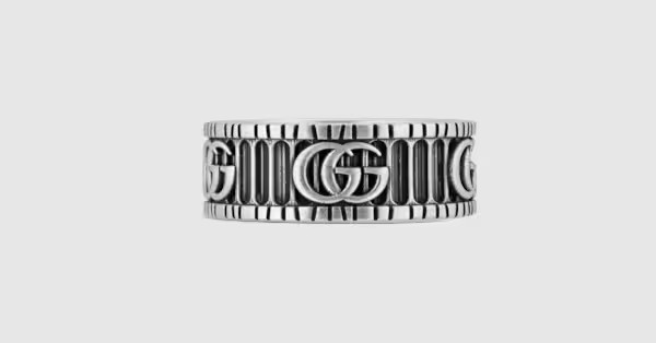 Ring with Double G in silver | Gucci (CA)