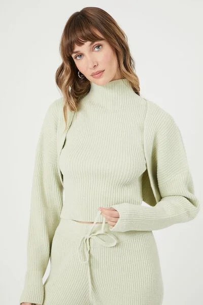 Ribbed Knit Shrug Sweater | Forever 21 (US)