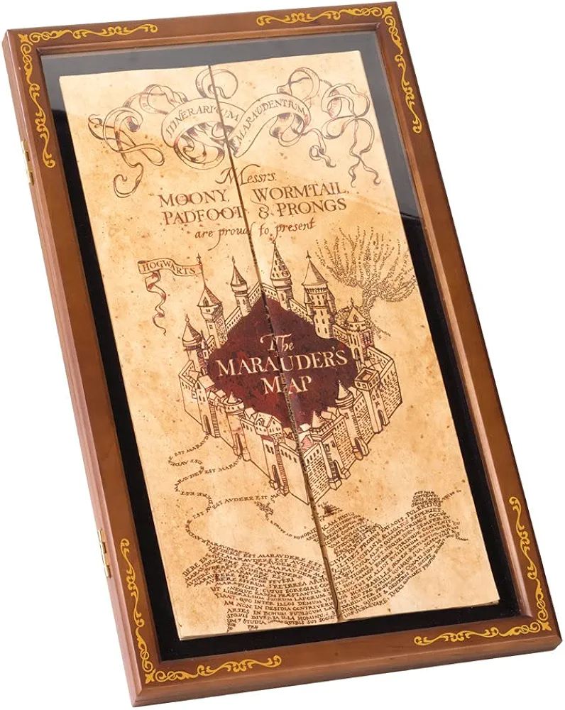 The Noble Collection Harry Potter The Marauder's Map Display Case - Elegant Wooden Case for Marau... | Amazon (US)