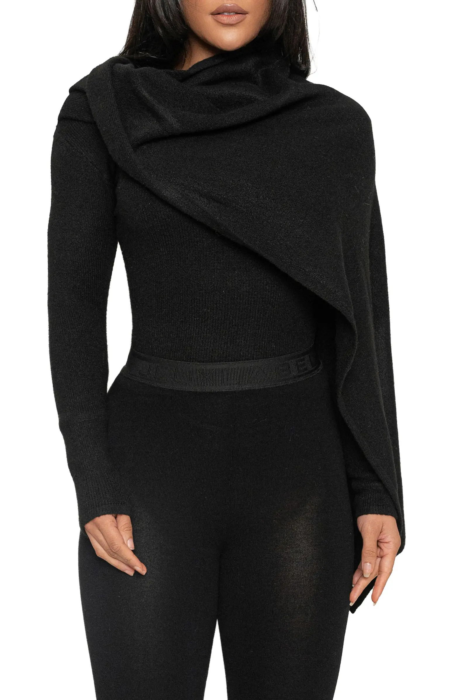 Rib Scarf Sweater | Nordstrom
