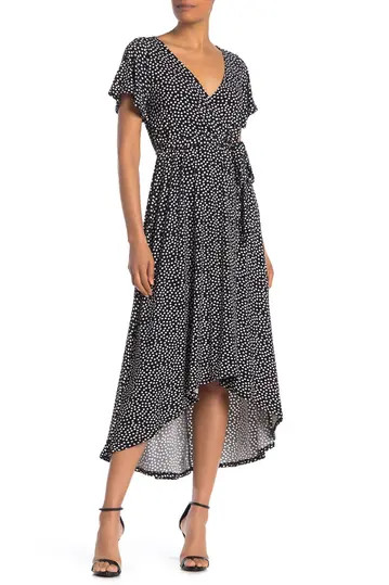 Polka Dot High/Low Waist Tie Dress | Nordstrom Rack