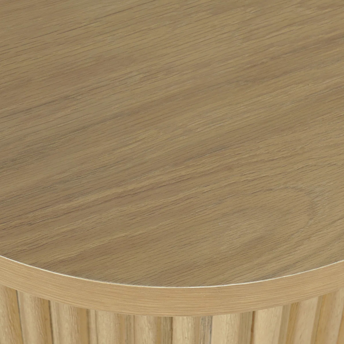 Rovena 24" Round Mid-Century Modern Fluted Pedestal Base End Table | Wayfair North America