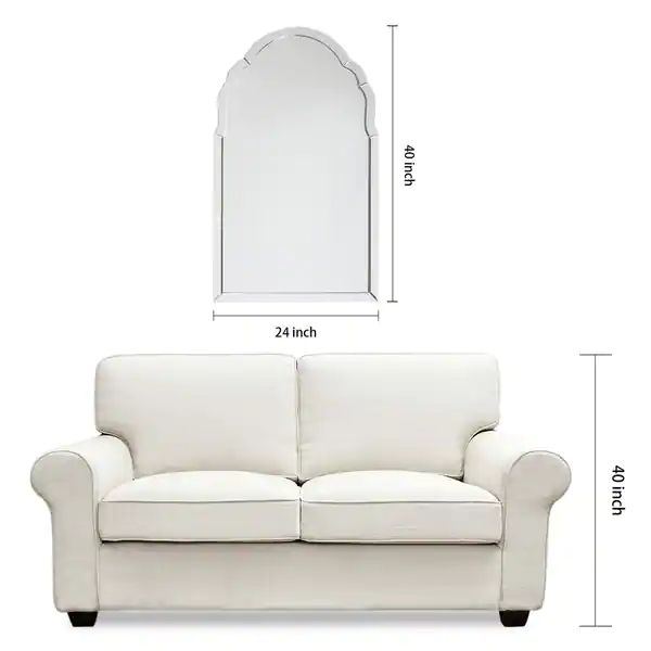 Arch Elegant Beveled Wall Mirror - Clear - 24 x 40 | Bed Bath & Beyond