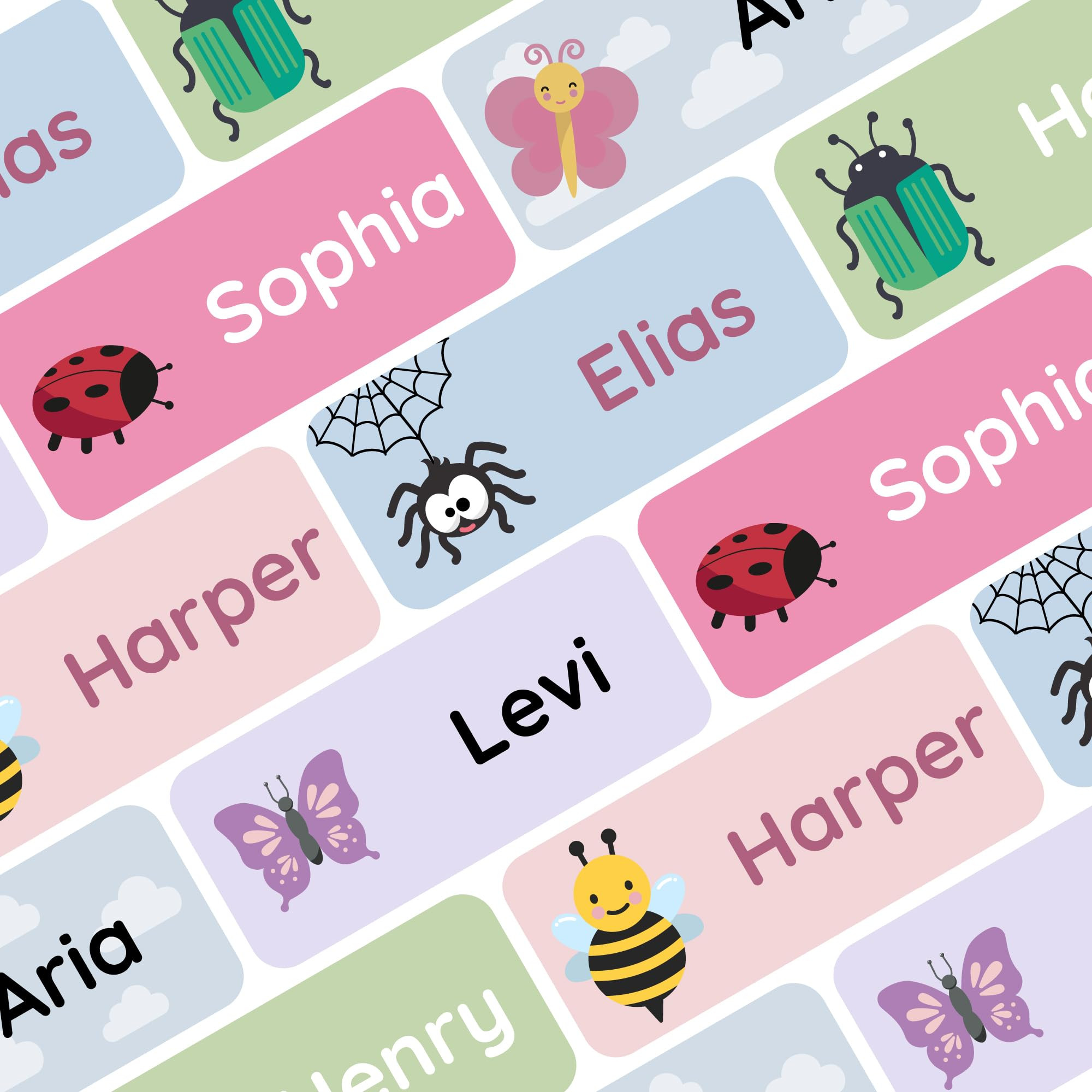 – Personalized Name Labels for Kids (60) – Waterproof & Durable Stickers for Clothing, School... | Amazon (US)