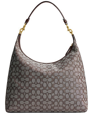 Juliet Large Signature Jacquard Shoulder Bag 38 | Macy's
