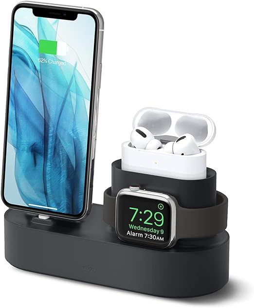 elago 3 in 1 Charging Station for Apple Products, Designed for Apple AirPods Pro, iPhone, All App... | Amazon (US)