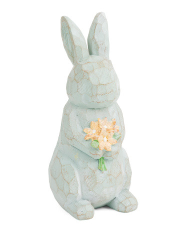 Rabbit With Easter Lilly Decor | TJ Maxx
