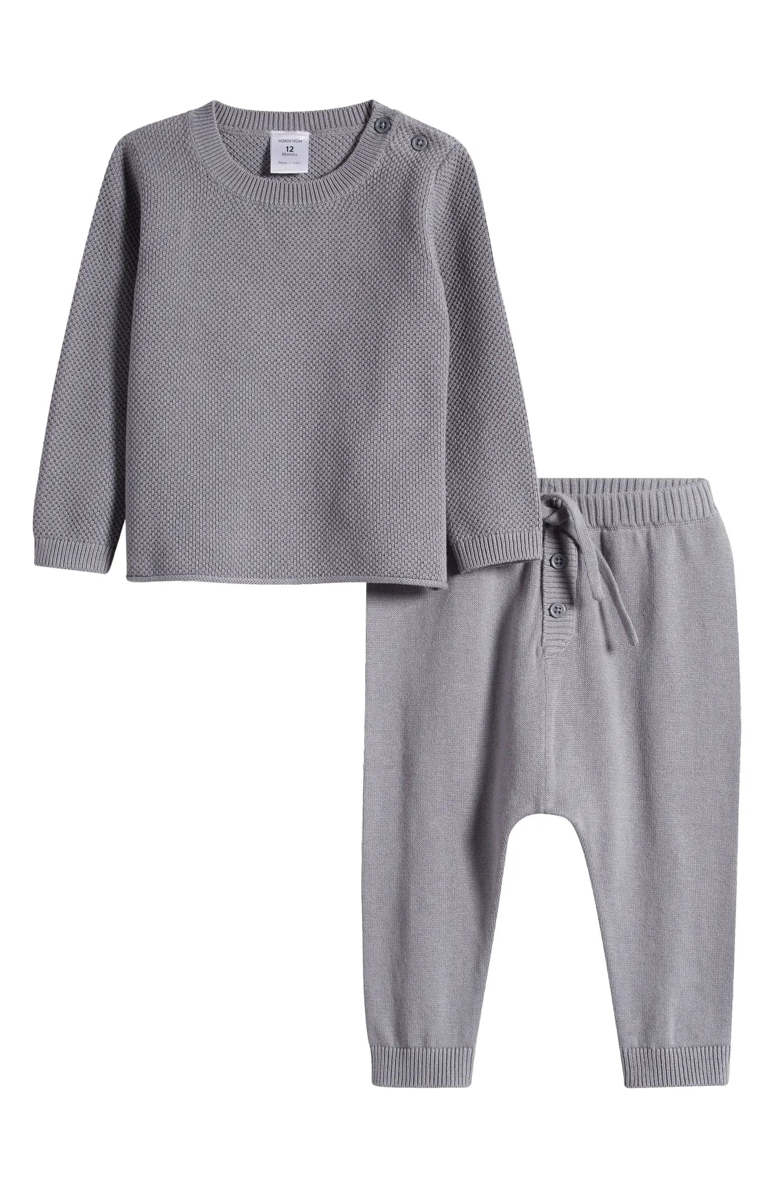 Cotton Sweater & Knit Pants Set | Nordstrom
