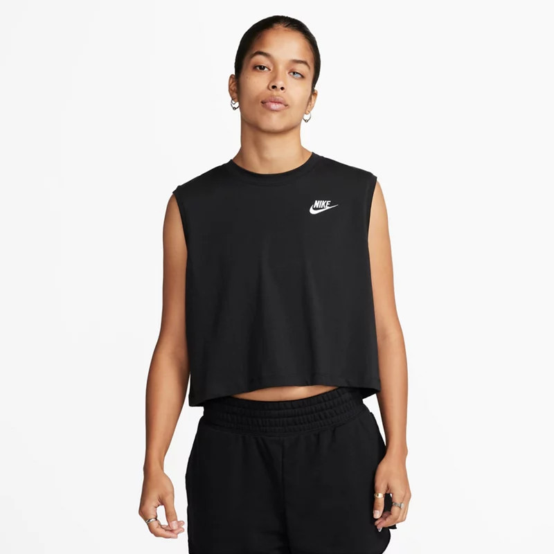 Nike Women's Sportswear Club Sleeveless Cropped T-shirt | Academy Sports + Outdoors