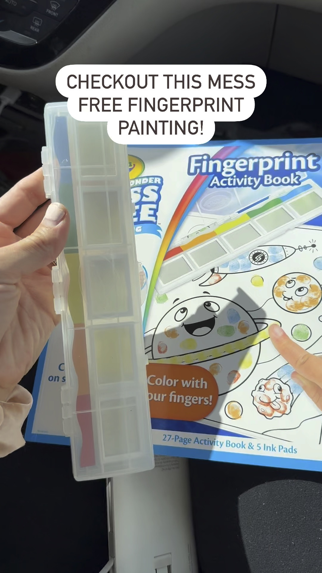 Crayola Color Wonder Mess Free Fingerprint Ink Painting Activity Set, Finger