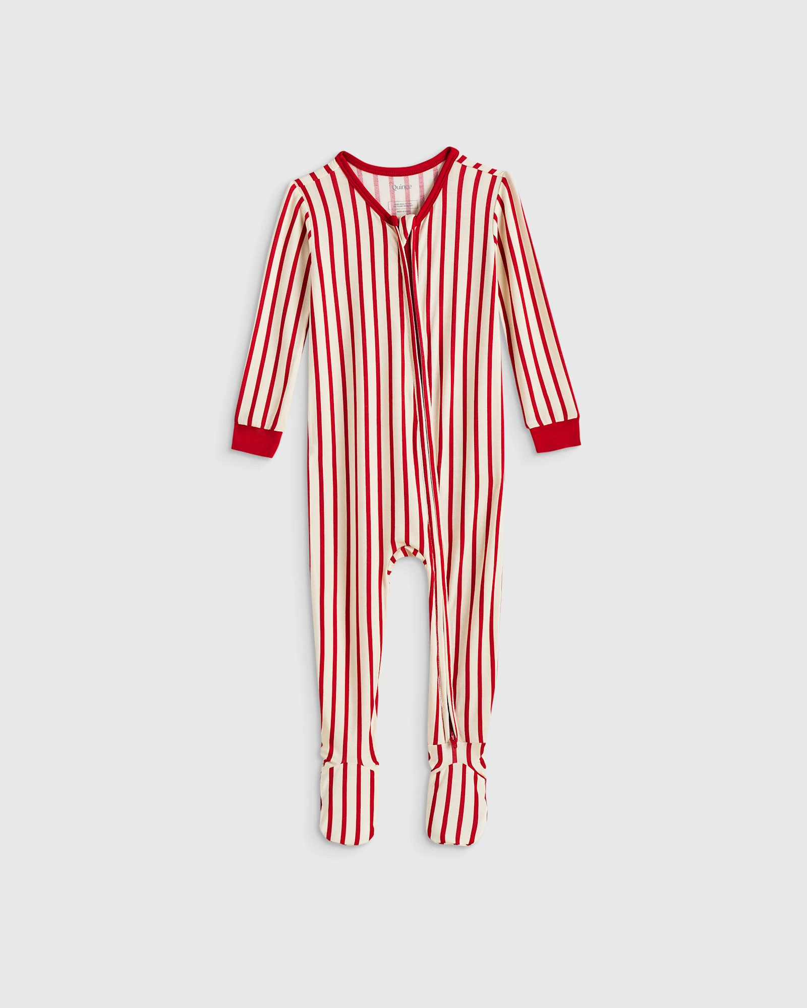 Quince | Bamboo Footie Pajama in Fox, Size 6-9M | Quince