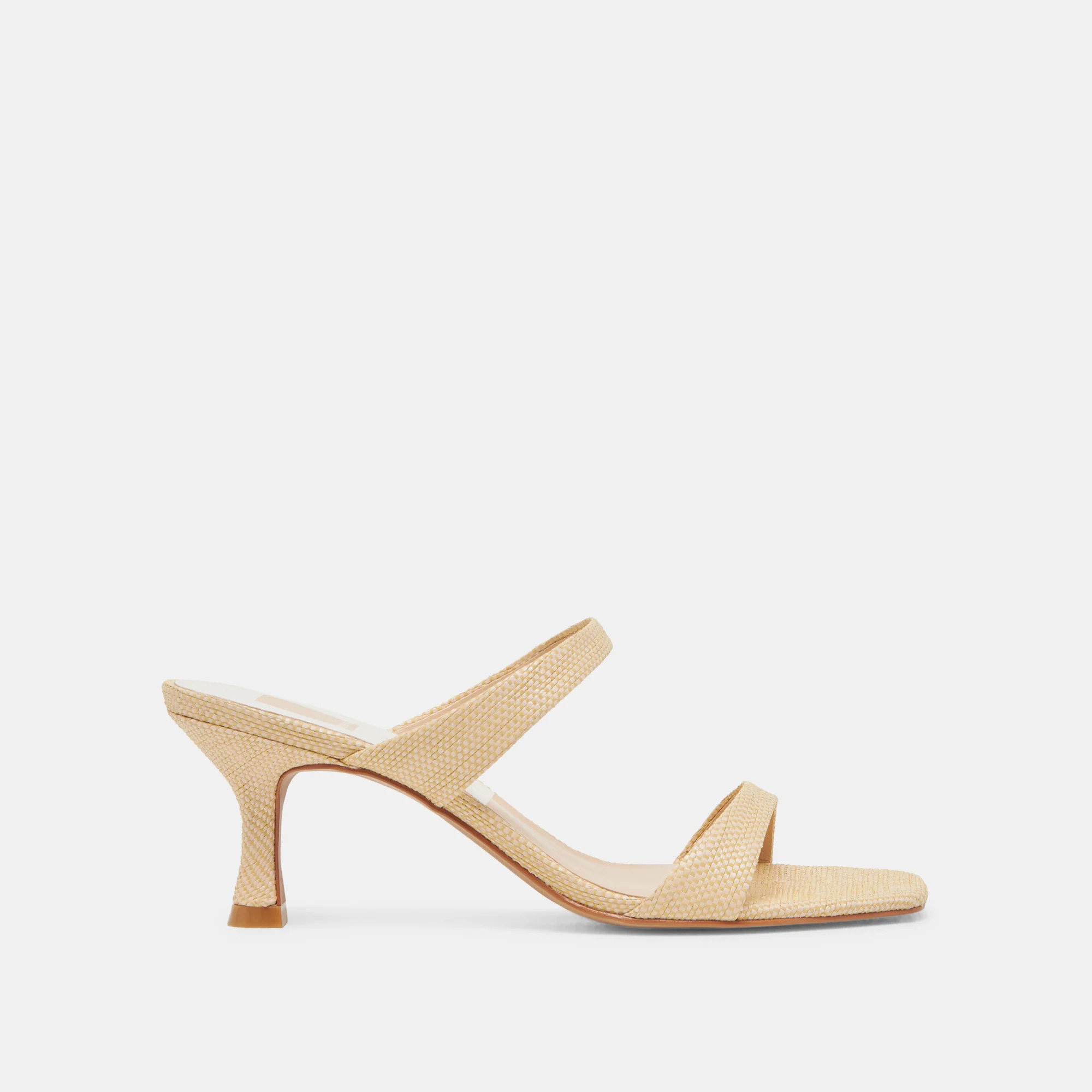 Genora Lt Natural Woven Raffia Heels | Dolce Vita | DolceVita.com