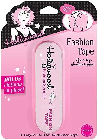 Hollywood Fashion Secrets Fashion Tape Tin, Checklane (Upright) 36 ct double sided apparel tape | Amazon (US)
