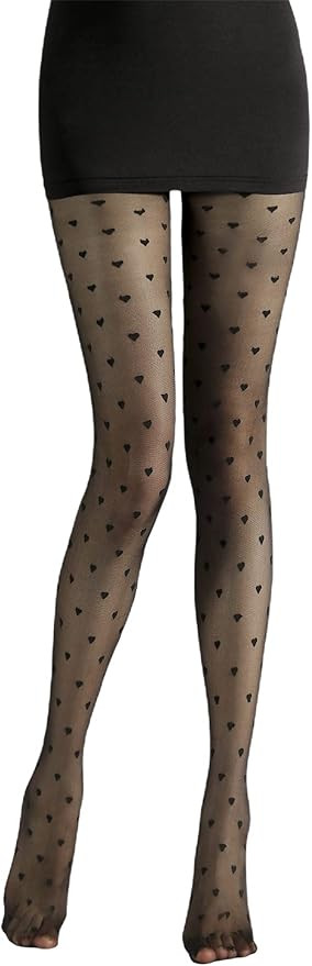 SheIn Women's Patterned Tights Fishnet Floral Pantyhose High Waist Stockings | Amazon (US)