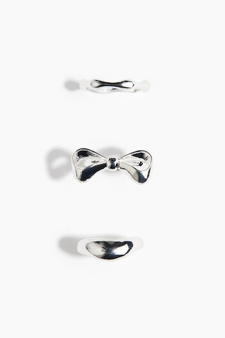 H & M - 3-pack rings - Silver | H&M (US + CA)