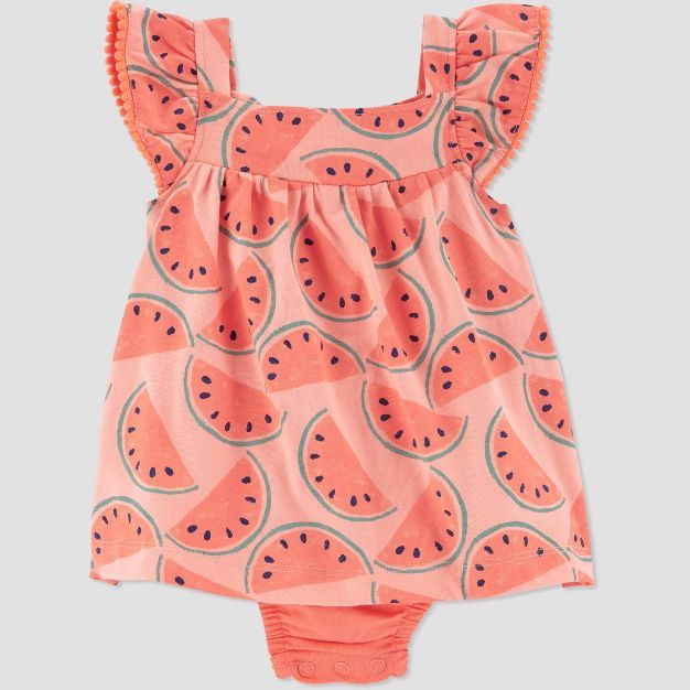 Baby Girls' Watermelon Sunsuit - Just One You® made by carter's Pink | Target