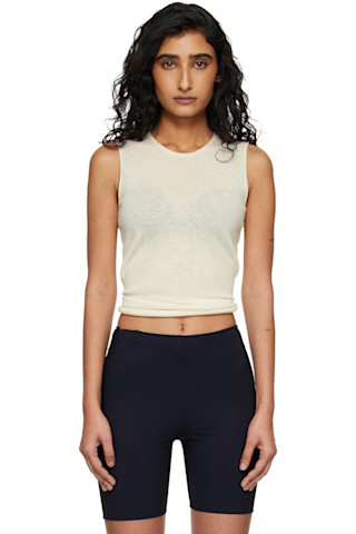 Off-White Featherweight Cashmere Sleeveless Top | SSENSE