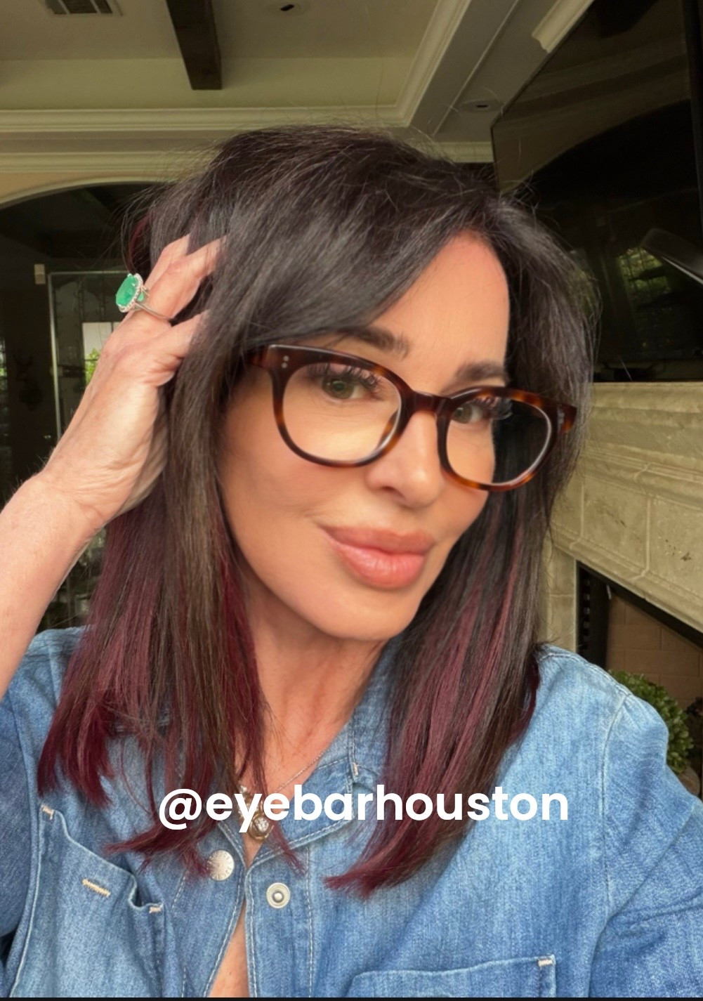 Can’t link glasses but they are from @eyebarhouston style Kari

#LTKBeauty #LTKOver40