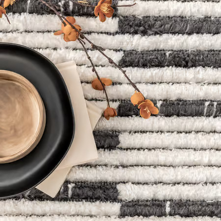 Beige Betty Abstract Striped Area Rug | Rugs USA