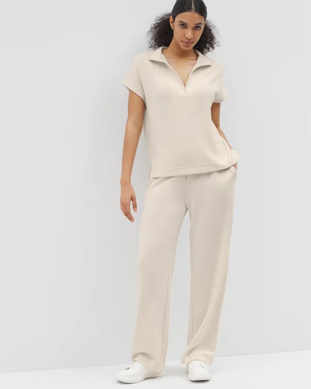 Luxe Modal Quarter Zip Top | Soma | SOMA