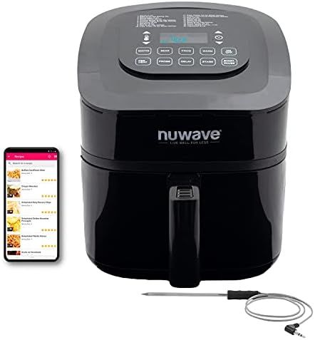 Amazon.com: NUWAVE BRIO 6-Quart Digital Smart Air Fryer with Probe One-Touch Digital Controls, 6 ... | Amazon (US)
