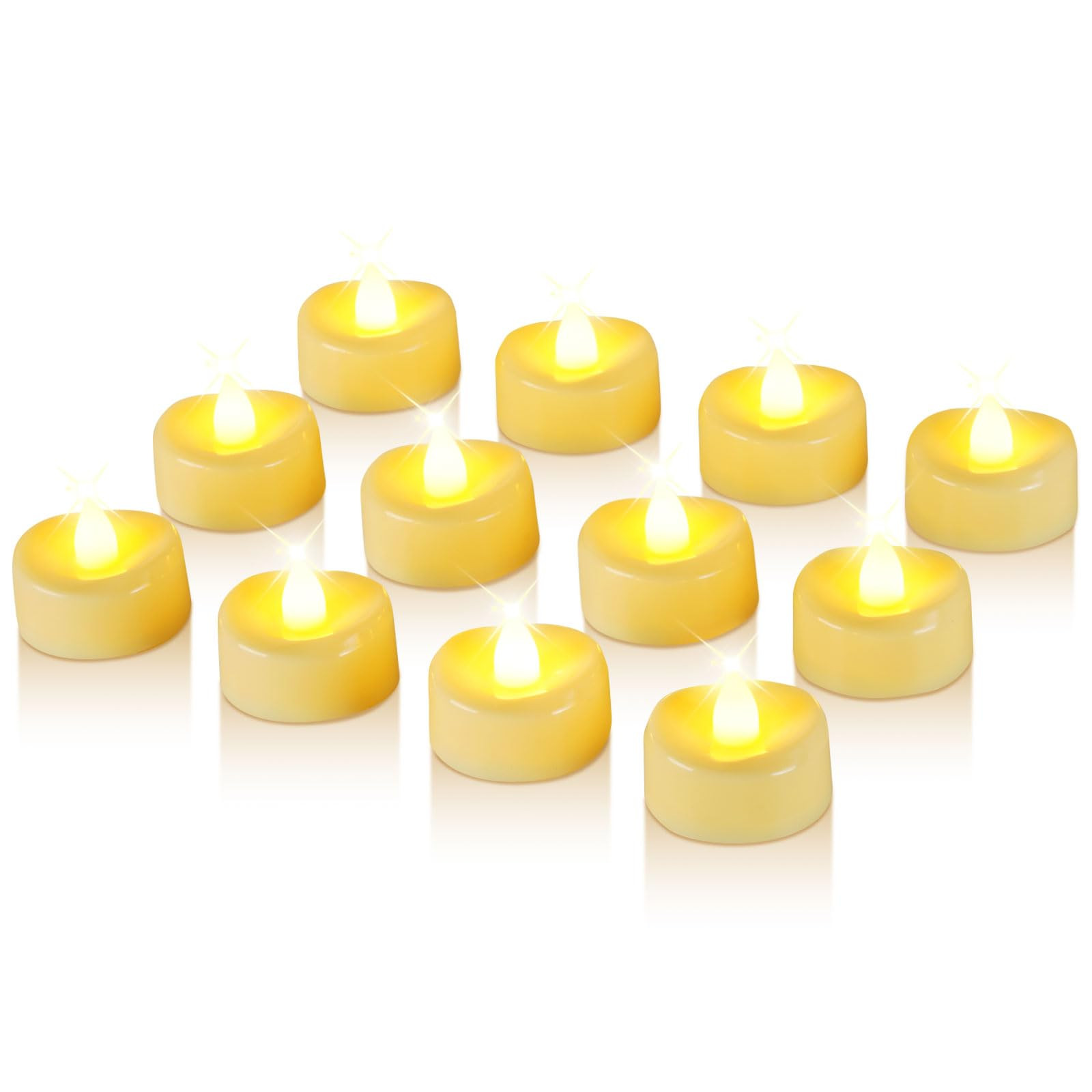 Raycare 24 Pack LED Tea Lights Battery Operated, 200+Hour Flickering Votive Candles, Realistic Fa... | Amazon (US)
