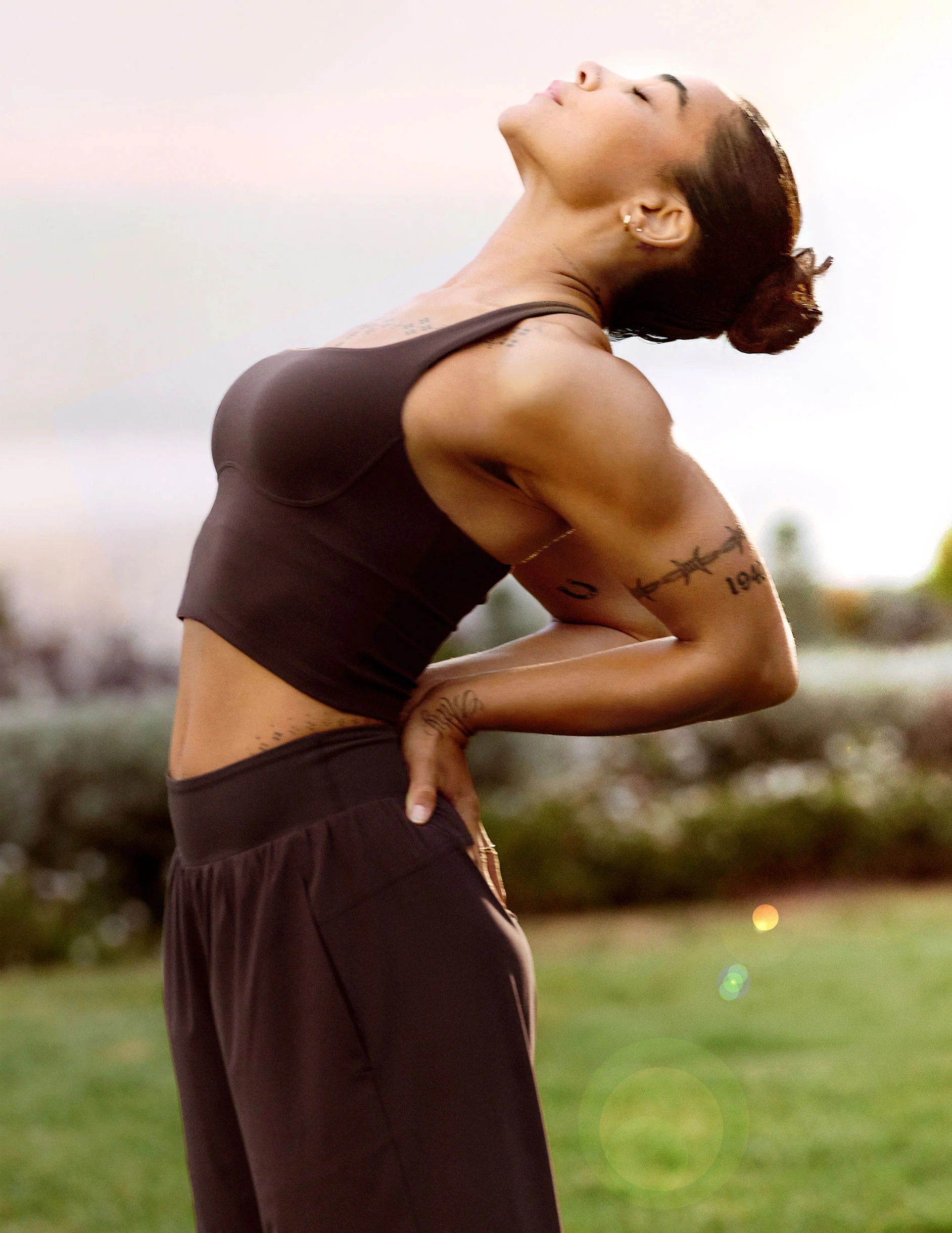 glowzone™ Medium Impact Cropped Tank | Beyond Yoga | Beyond Yoga